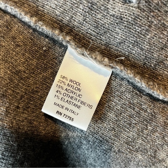 Women’s | A IDA Italian Wool Blend Gray Cardigan | Medium - Picture 6 of 8